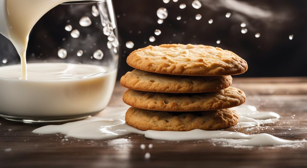 milk as an ingredient in biscuits