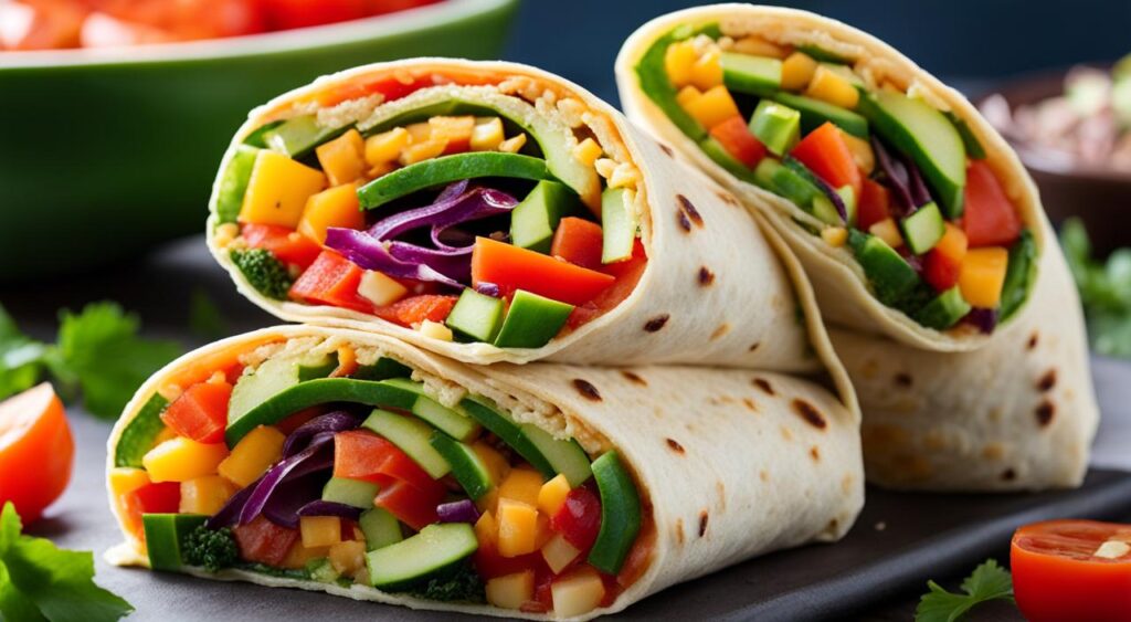 perfect vegetable burrito