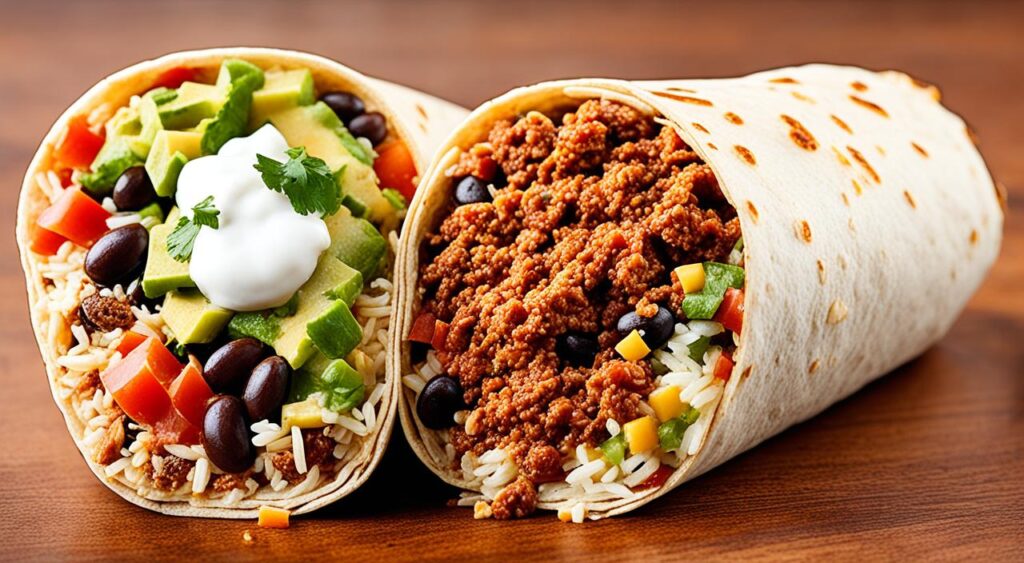 similarities between California Burrito and Chipotle