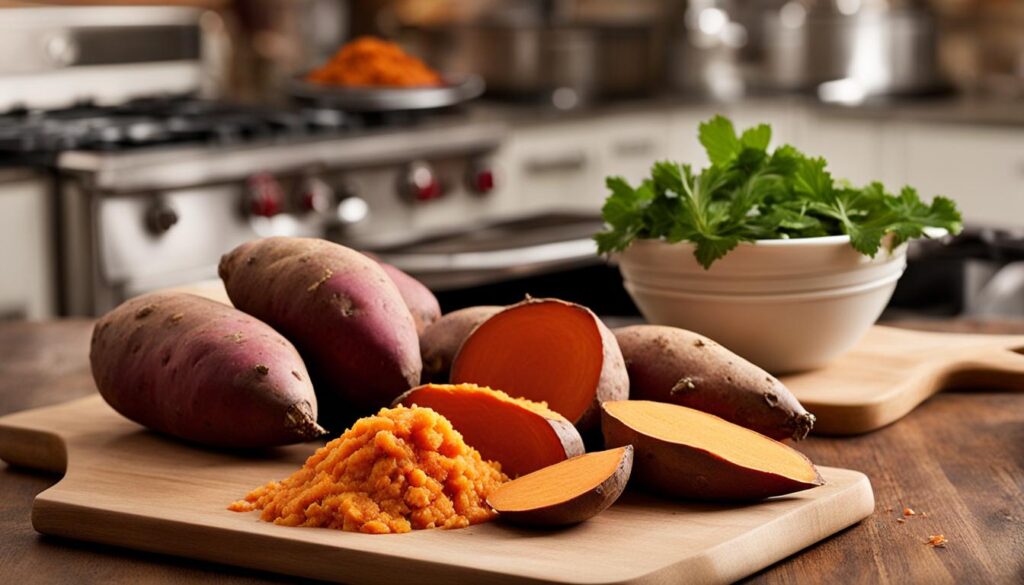 Is it better to boil or bake sweet potatoes for pie?