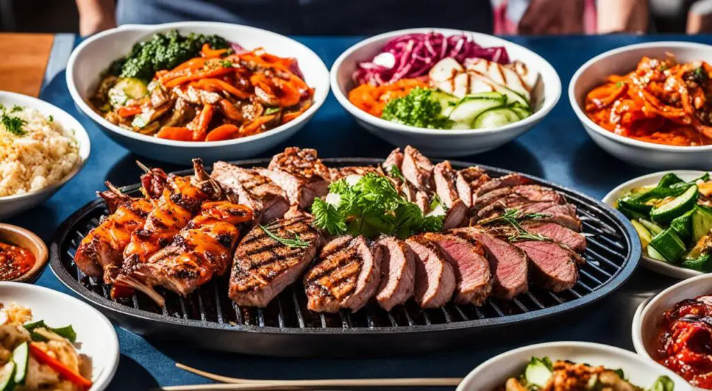 Korean BBQ dishes