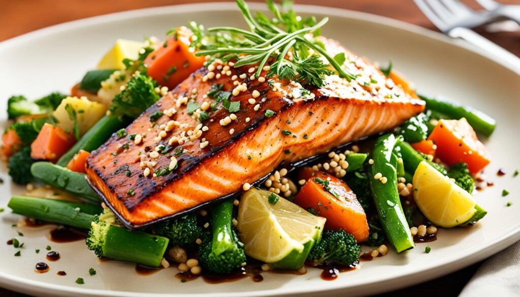 Teriyaki Salmon Dish