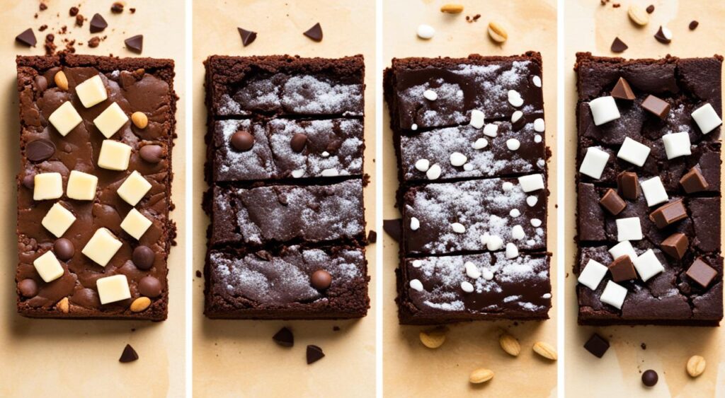 What are the three types of brownies?