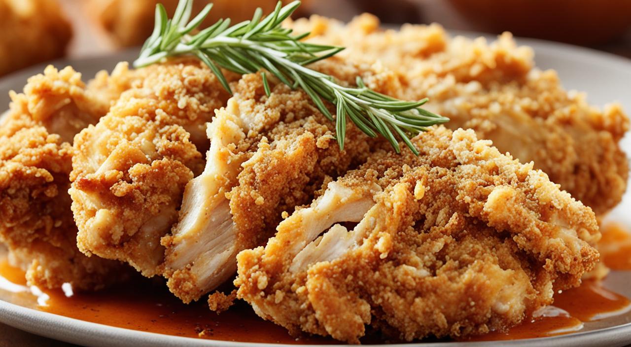 What is the secret to crispy fried chicken?