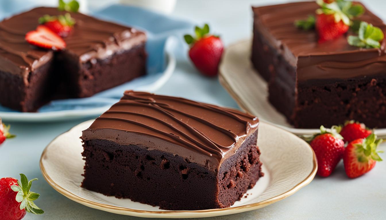 What's the difference between chocolate cake and fudge cake?