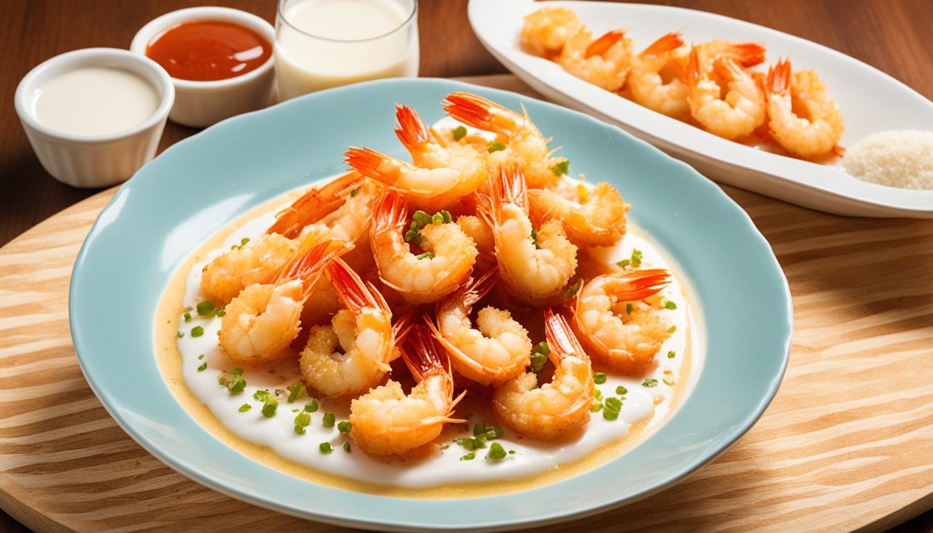 Why do you soak shrimp in milk before frying?