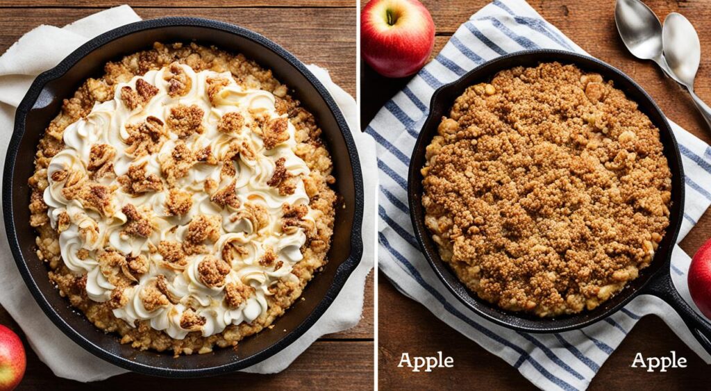 apple crumble vs apple crisp