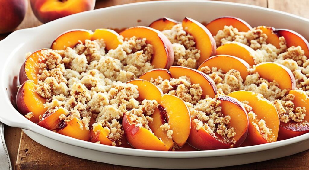 baked peach dishes