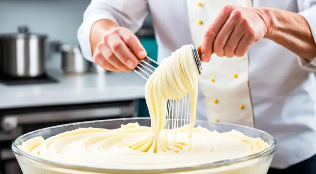 baking a fluffy cake