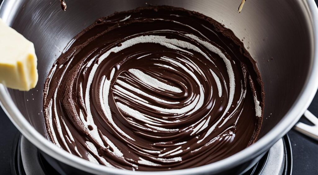 baking brownies