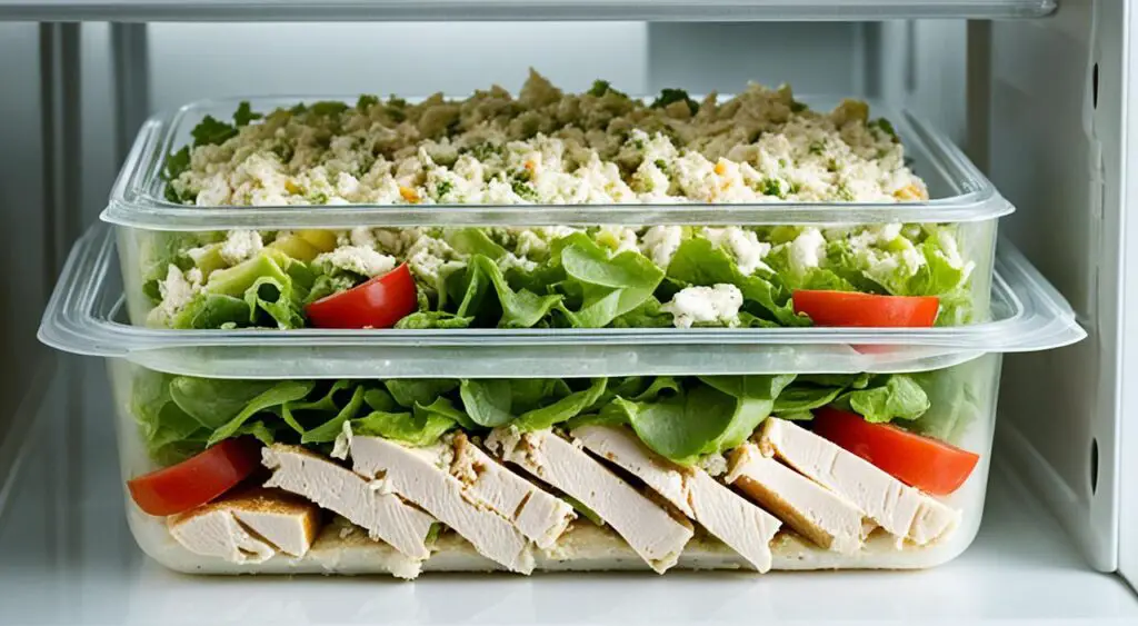 chicken salad storage