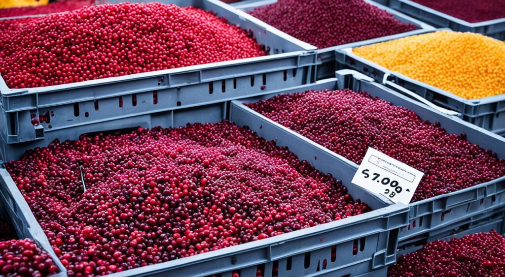 cranberry sauce market value