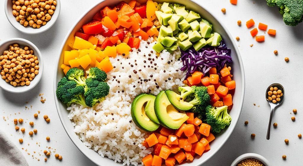 healthy rice toppings