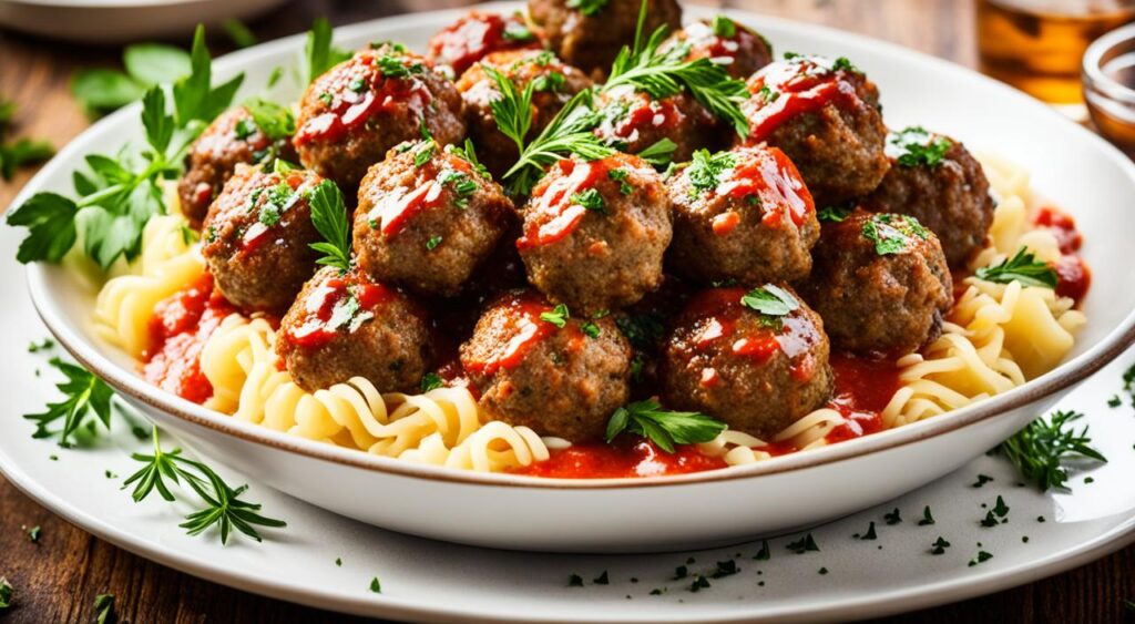 homemade meatballs