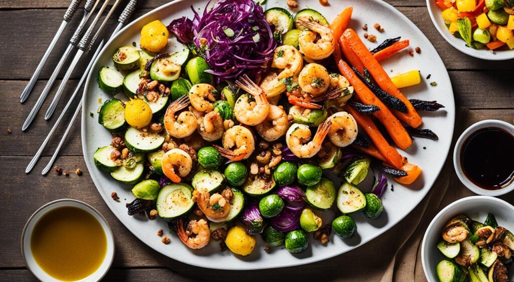 honey walnut shrimp accompaniments