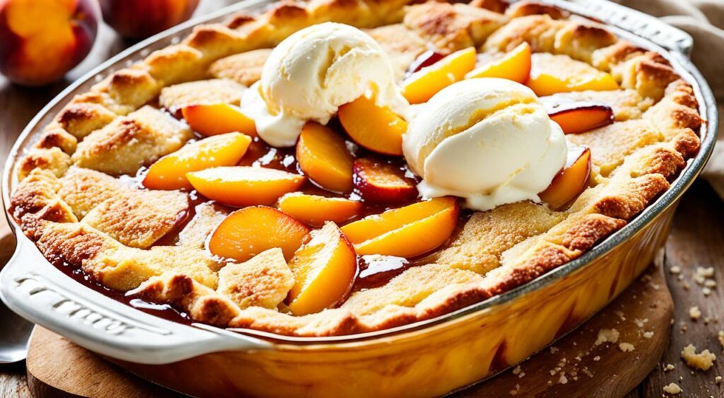 peach cobbler