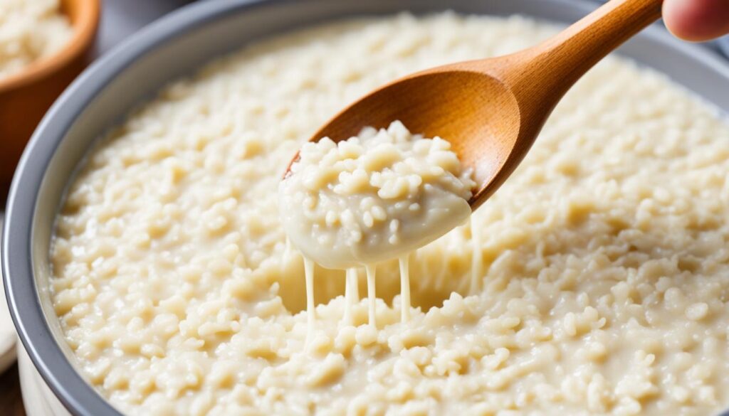 rice pudding thickening agents