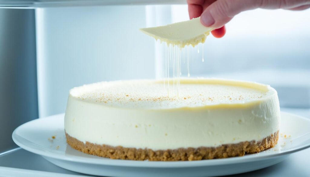 storing no-bake cheesecake