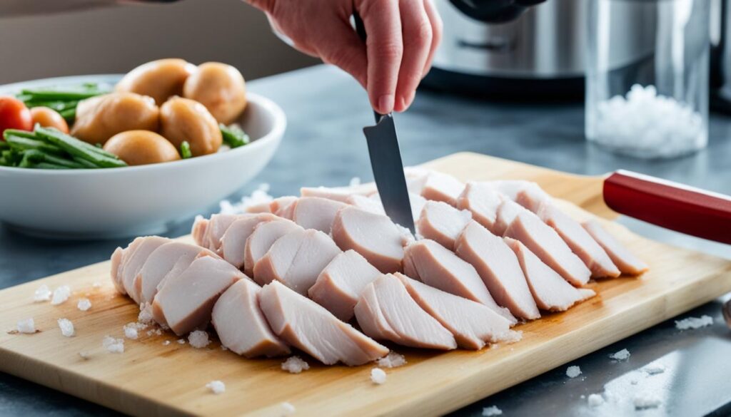 thawing frozen chicken