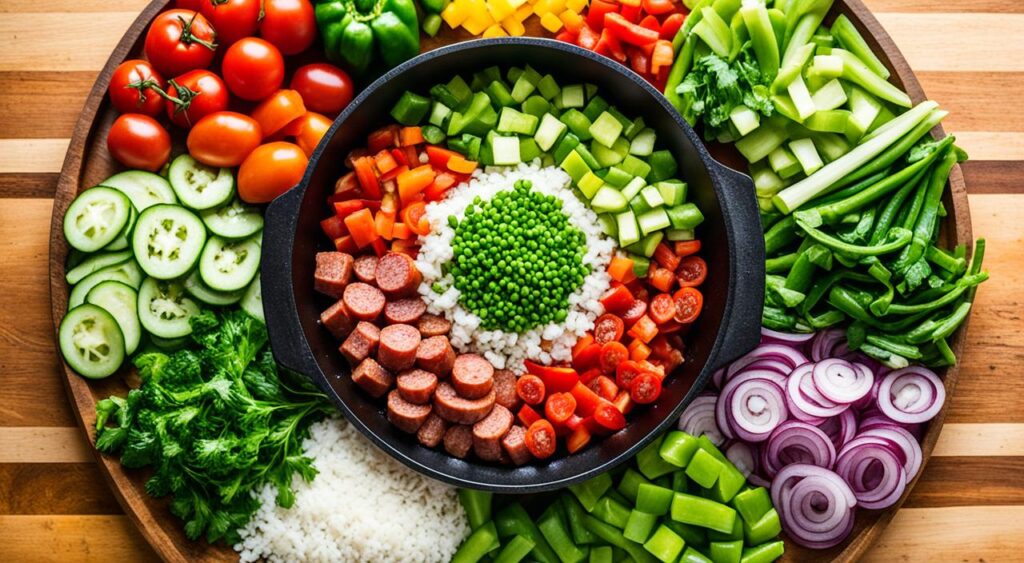 traditional jambalaya ingredients image